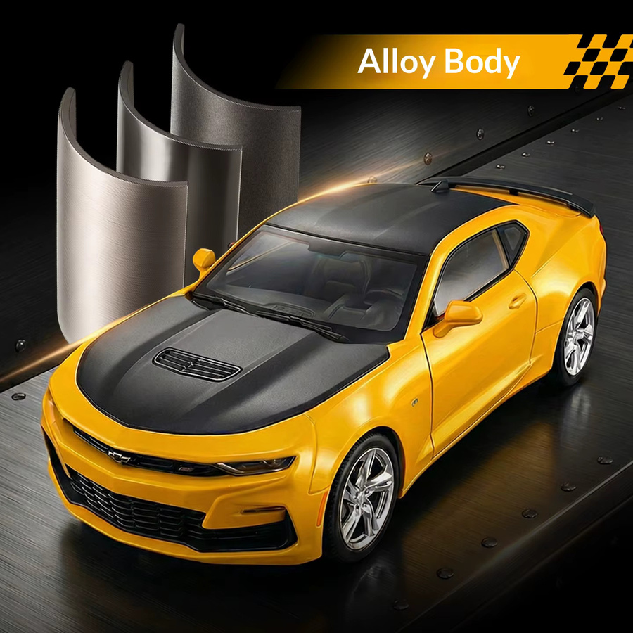 Maisto Transformers Chevrolet Camaro Limousine, 1:18, Metall, Gelb, Weiß - Bild 3