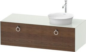 Duravit Waschtischunterschrank White Tulip in Weiß matt, Breite: 130 cm, Tiefe: 55 cm, Höhe: 40,8 cm - Bild 1