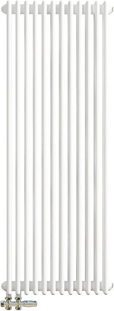 AICA Traditioneller 3 Spalten Heizkörper im Gusseisenstil, Weiß, B: 1500 mm, H: 560 mm - Bild 1