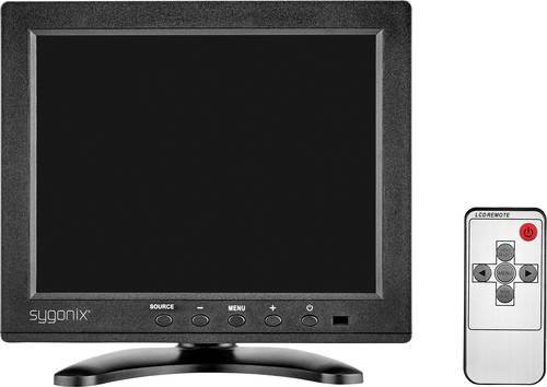 Sygonix 16885X1 LCD-Überwachungsmonitor 8 Zoll in Schwarz mit 1024 x 768 Pixeln - Bild 1