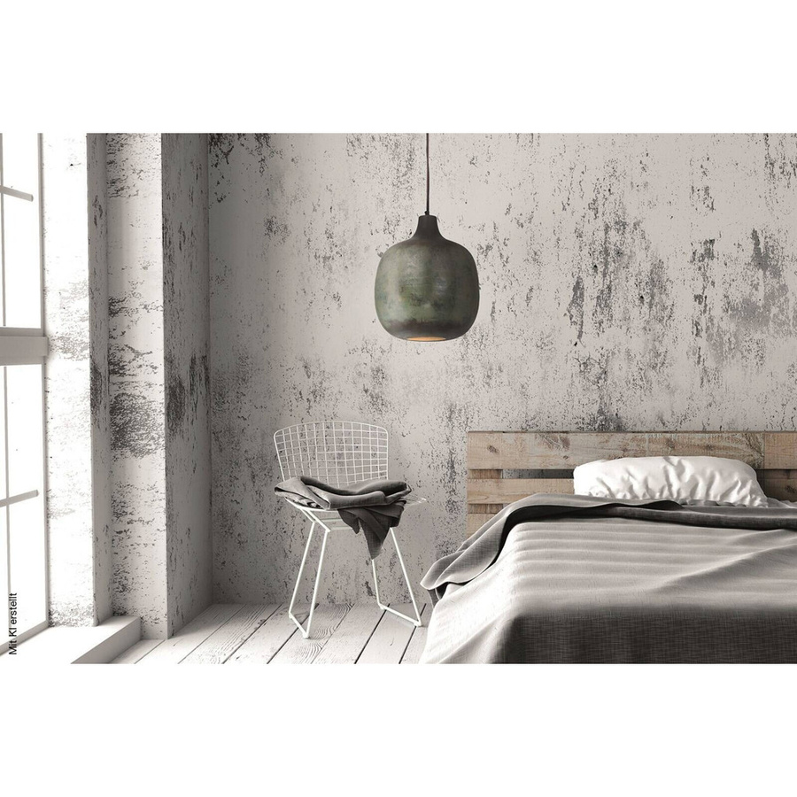 Kayoom Pendelleuchte aus Metall in Bronze mit E27 Fassung, B/T/H: 38 x 38 x 34 cm - Bild 2