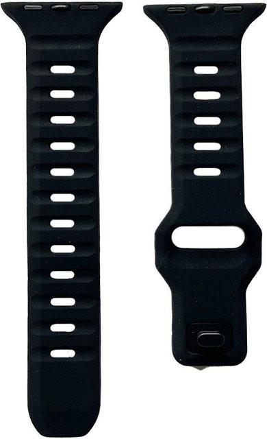 Peter Jäckel Uhrenarmband Silikon, Schwarz, Unisex - Bild 1