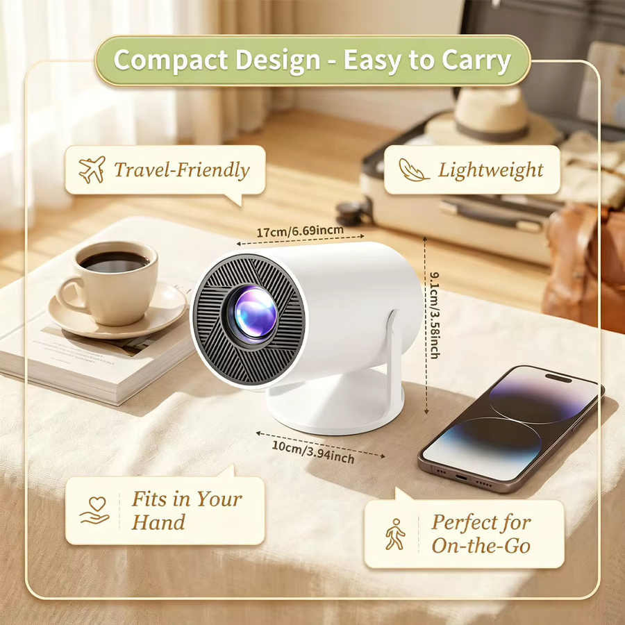 MAOHUTER 4K Heimkino Projektor mit WLAN, Bluetooth und Android in Weiß - Bild 5