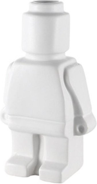 CDhekuo Roboter Vase im nordischen Stil als Schreibtischdekoration, weiß - Bild 1