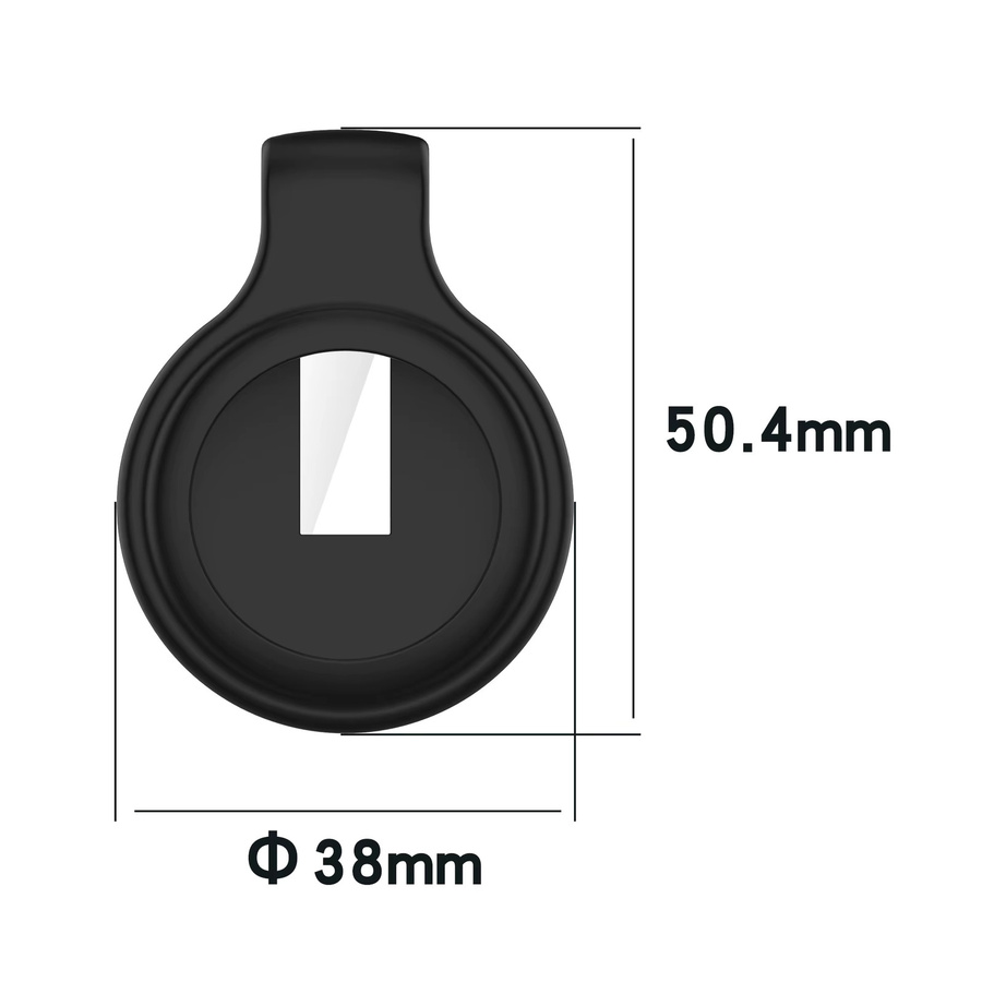 Apple AirTag Hülle mit Clip aus Stahl in Silber für Apple Locator Tracker als Schlüsselanhänger und Anti-Verlust Schutz - Bild 2