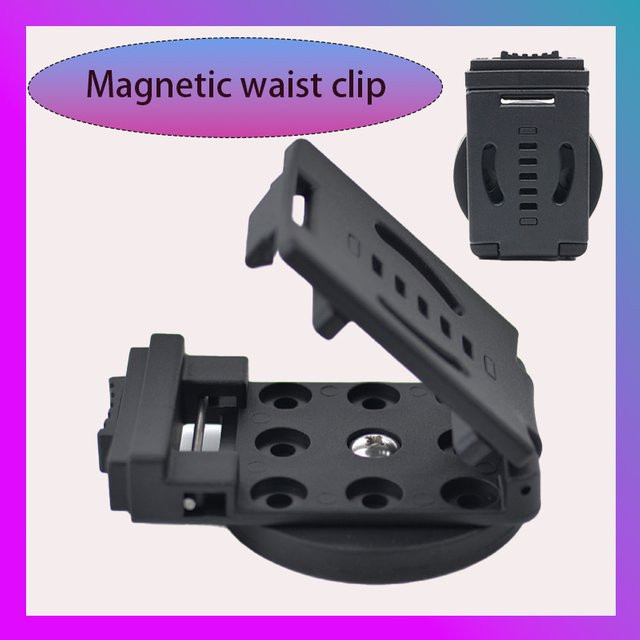 Magnetische Werkzeug-Gürtelklemme in Schwarz mit verstellbarem Gummi-Wrap für Schrauben und Hardware - Bild 1