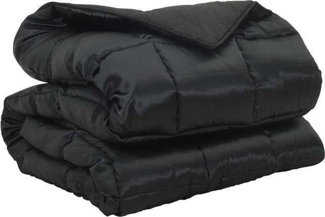 vidaXL Winterbettdecke Schwarz B/B: 220 x 260 cm aus Satin und Mikrofaser - Bild 1