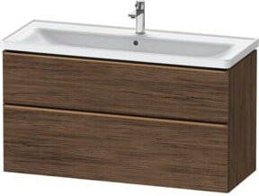 Duravit Waschtischunterschrank D-Neo in Braun, Wandmontage, B/T/H: 118,4 x 45,2 x 62,5 cm - Bild 1