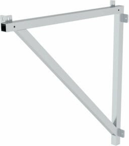 Günzburger Steigtechnik Alu-Dreieckkonsole aus Aluminium in Silber, Stufenbreite: 100 cm - Bild 1