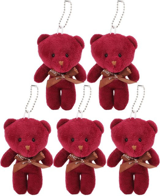 Anhänger Bärenpuppe Plüsch, 12 cm, brown, Unisex - Bild 1