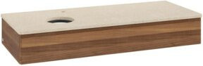 V&B Waschtischunterschrank Antao mit Beleuchtung ohne Frontstruktur, Farbe Weiß, B/T/H: 120 x 50 x 19 cm - Bild 1
