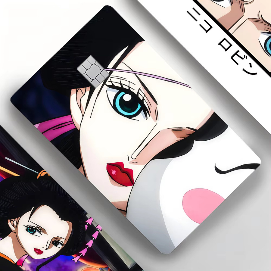 O-One Nico Robin Aufkleber Set, 4 Stück PVC Kreditkarten-Schutzfolien in Multicolour - Bild 2