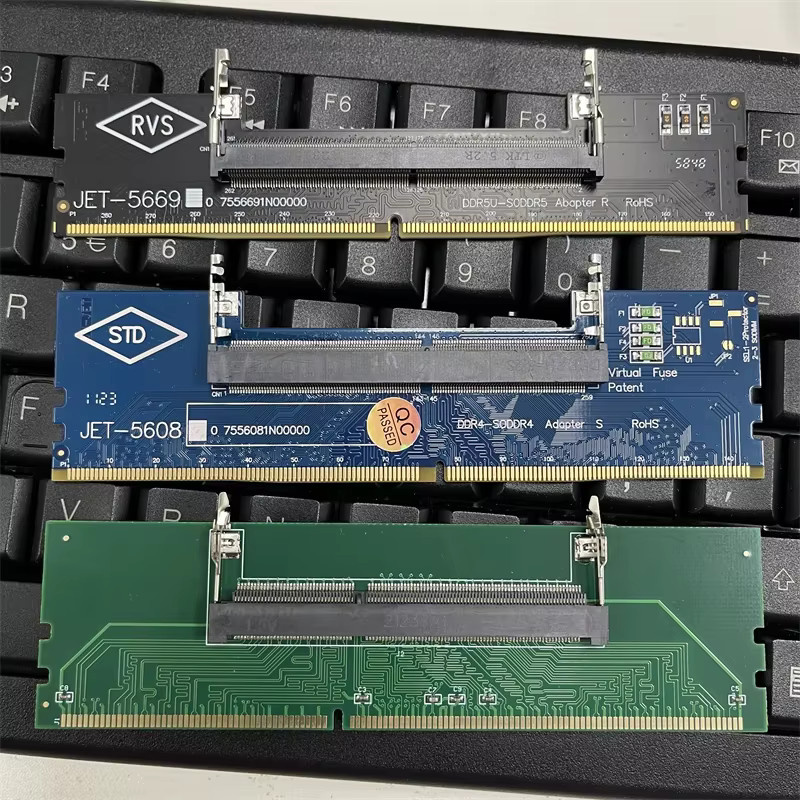BSN DDR3 DDR4 DDR5 zu SO-DIMM Adapter-Steckverbinder für Laptop-RAM zu Desktop-DIMM Riser 240-Pin und 288-Pin - Bild 3