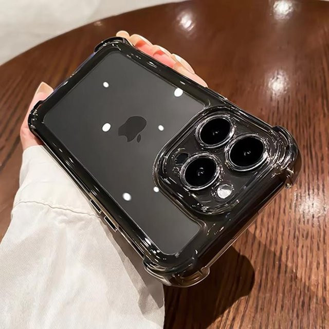 Stoßfeste transparente Silikon Handyhülle von Yiran Bag für iPhone 16 15 14 13 12 11 Pro Max Plus XR X XS Max - Bild 1