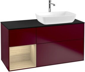 V&B Waschtischunterschrank Finion mit offenem Regal, Breite: 120 cm, Tiefe: 50,1 cm, Höhe: 50,1 cm - Bild 1