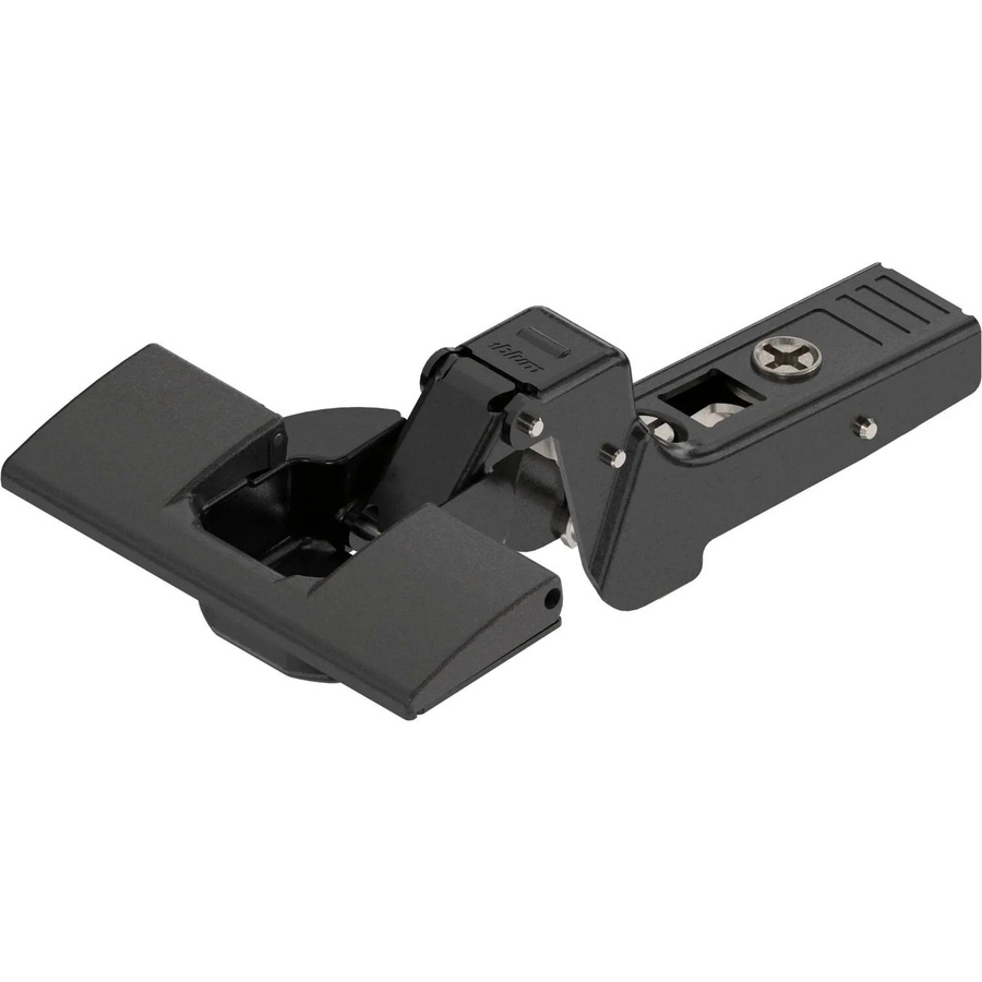 Blum Clip Top Profiltürscharnier Gekröpft 95 Grad 18mm Onyx Schwarz Matt Inserta ohne Feder - Bild 2