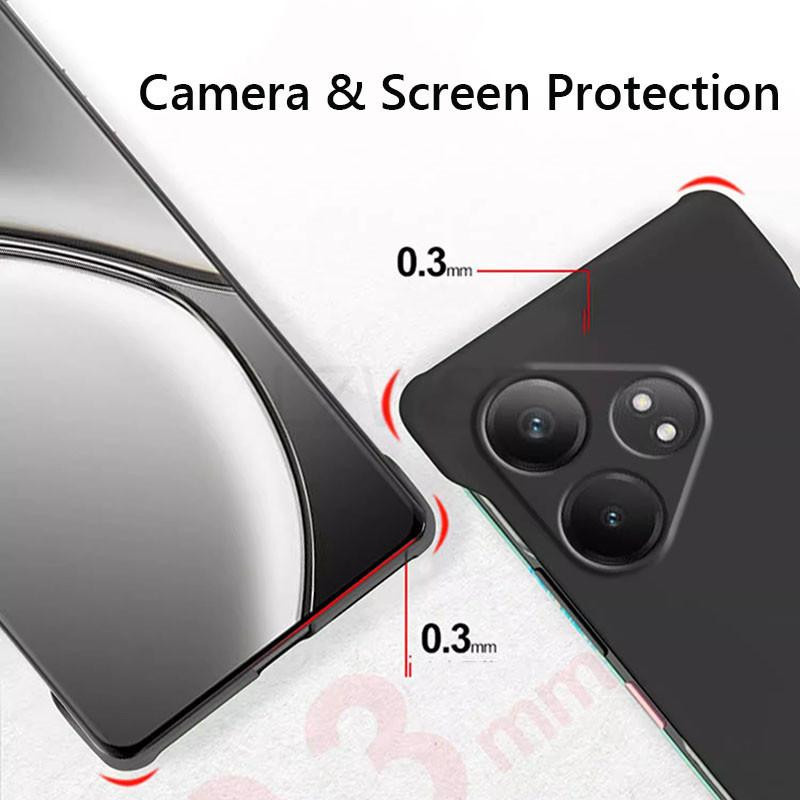Rahmenloses mattes Schutzcase aus hartem PC für Realme GT 6, GT 6T, Neo6 SE und GT Neo6 SE in verschiedenen Farben - Bild 4