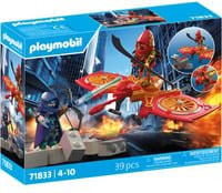 PLAYMOBIL Heroes Helden-Drohne gegen bösen Ninja Konstruktionsspielzeug - Bild 1