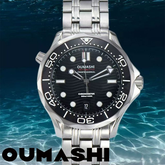 OUMASHI Armbanduhr, Automatik, Edelstahl, Saphirglas, 42 mm, Herren - Bild 1