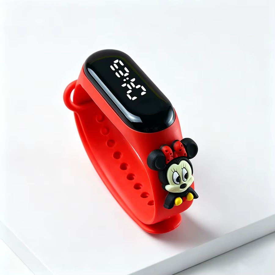 Disney Digitaluhr, Kunststoff, Silikon, Schwarz, Mädchen - Bild 3