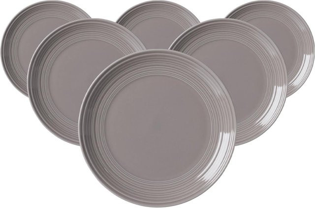 Ritzenhoff & Breker Dessertteller Levi Grau 6er Set Durchmesser: 21 cm - Bild 1