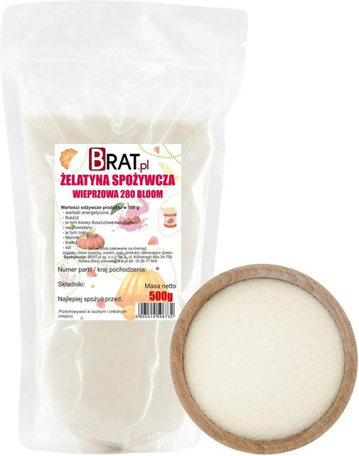 Essbare Schweinegelatine 280 Bloom 500 g - Bild 1