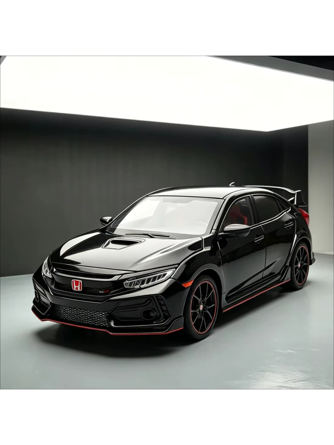 Honda Civic Type R, Druckgussmodell, 1:18, Metall, freilaufende Räder, mehrere öffnbare Türen - Bild 5