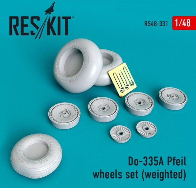 ResKit Models Do-335 Pfeil Wheels set (weighted) - Bild 1
