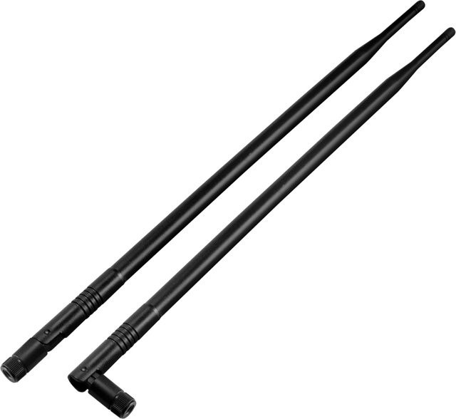 NOWEPOCH Dualband WLAN-Antenne mit RP-SMA-Anschluss, 2,4 GHz und 5 GHz, Schwarz - Bild 1