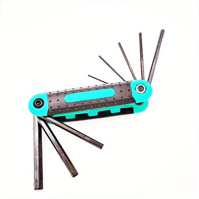 LCAuto parts 8-in-1 Torx-Schlüsselsatz klappbar aus Stahl in Blau und Türkis - Bild 1
