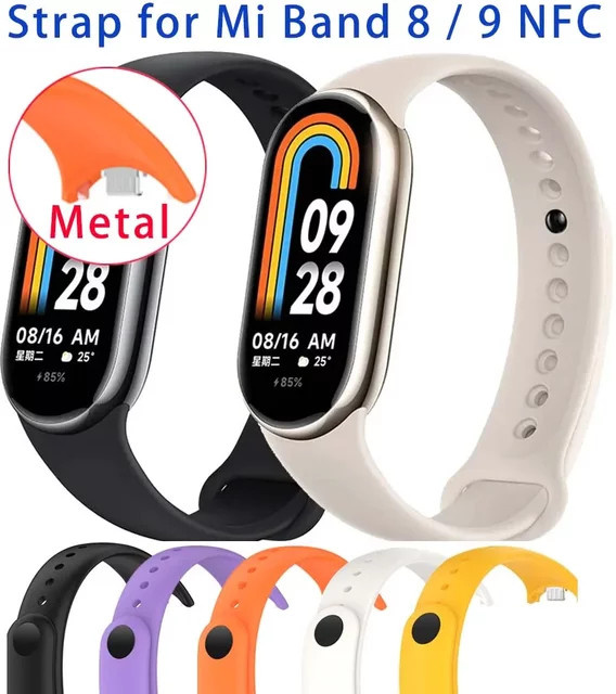 Xiaomi Silikon Sport-Armband für Mi Band 10, 9 und 8 mit NFC Funktion in Weiß für Unisex - Bild 1