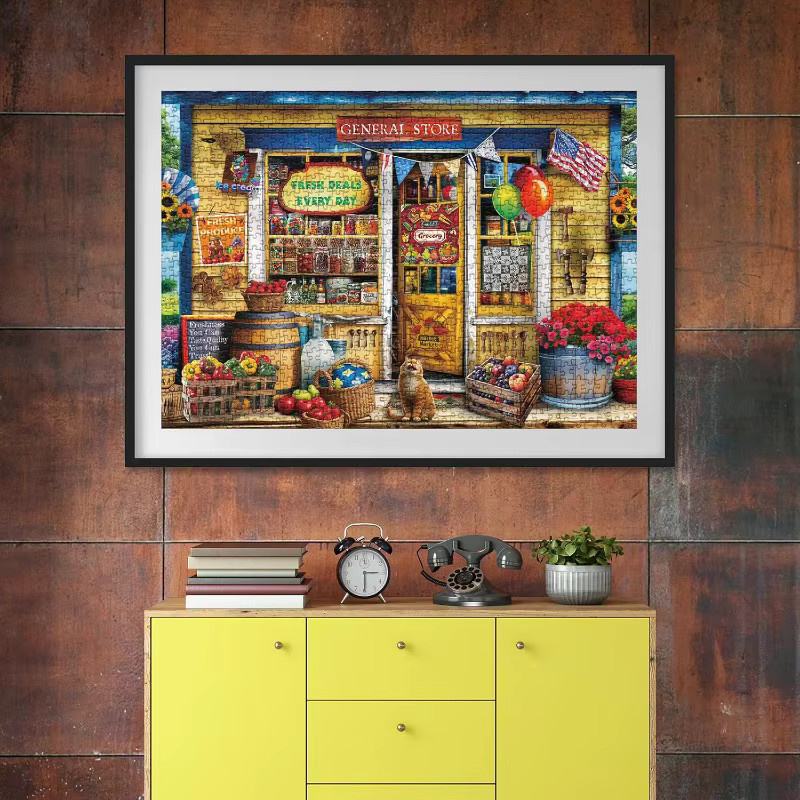 AZNM Landhaus-Puzzle, bunt, 1.000 Teile - Bild 6