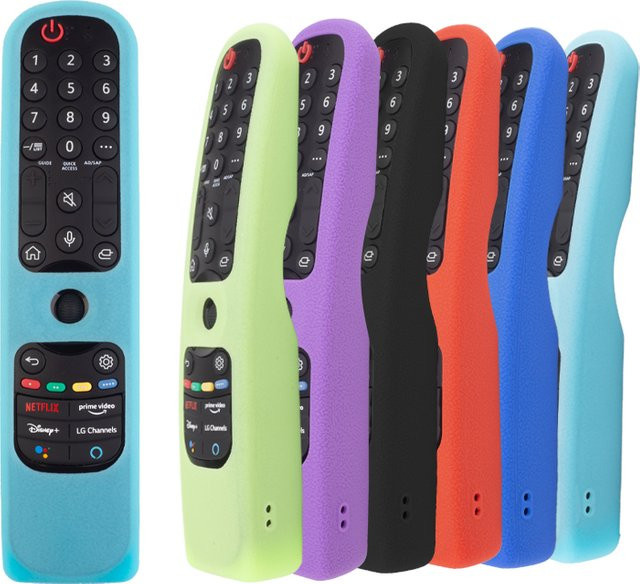 Rutschfeste Silikon-Schutzhülle in Schwarz für LG Magic Remote Fernbedienungen der Modelle MR21, MR22, MR23GA sowie 2021, 2022, 2023 und 2024 - Bild 1