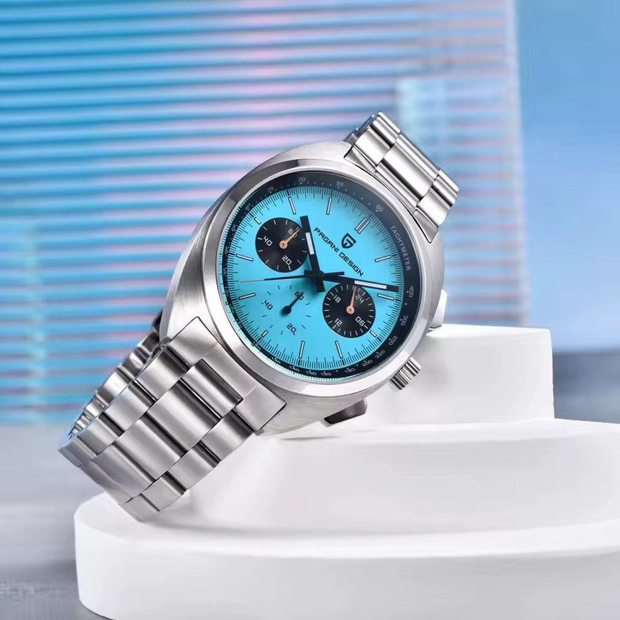 PAGANI DESIGN Chronograph, Quarz, Edelstahl, Saphirglas, Herren - Bild 3