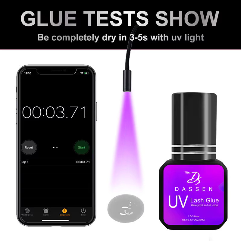 DS DASSEN UV-Wimpernkleber, 5 ml, wasserfest - Bild 3