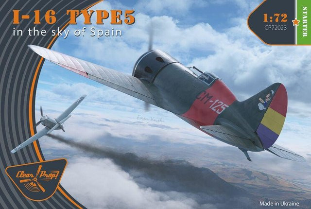 Clear Prop I-16 type 5 (in the sky of Spain), Fahrzeug, 1:72, Bunt / Mehrfarbig - Bild 1