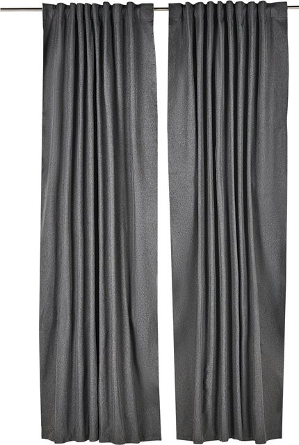 LIVARNO Vorhang abdunkelnd und schalldämmend, Grau, B: 135 cm, H: 254 cm - Bild 1