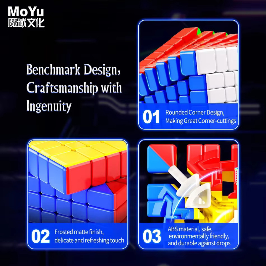 moyu meilong 7 v2m, magnetischer geschwindigkeit würfel, puzzle würfel - Bild 3