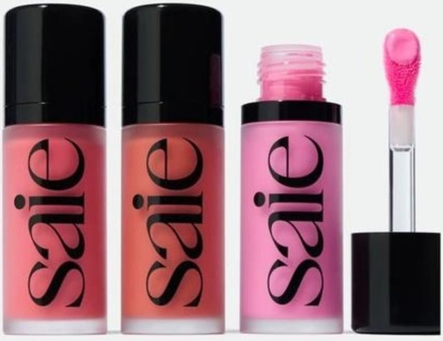 Saie Liquid Blush Highlighter Contouring Puder, Rosy Soft Rose - Bild 1