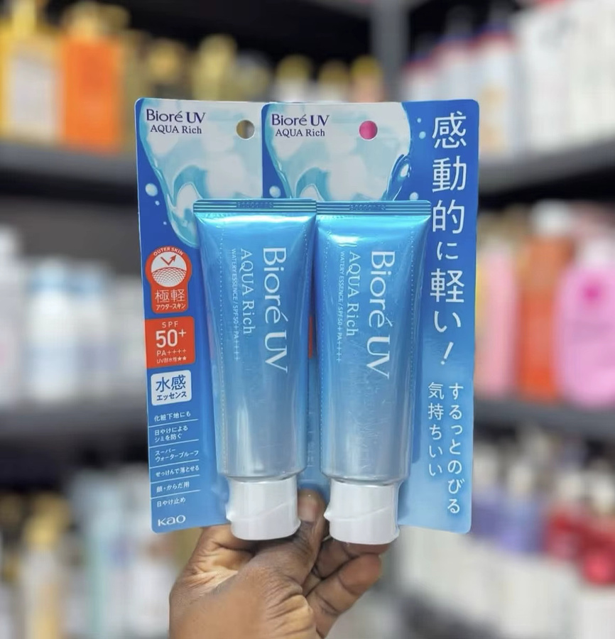 Biore UV Aqua Rich Watery Essence Sonnencreme SPF 50+, Gesicht und Körper - Bild 2