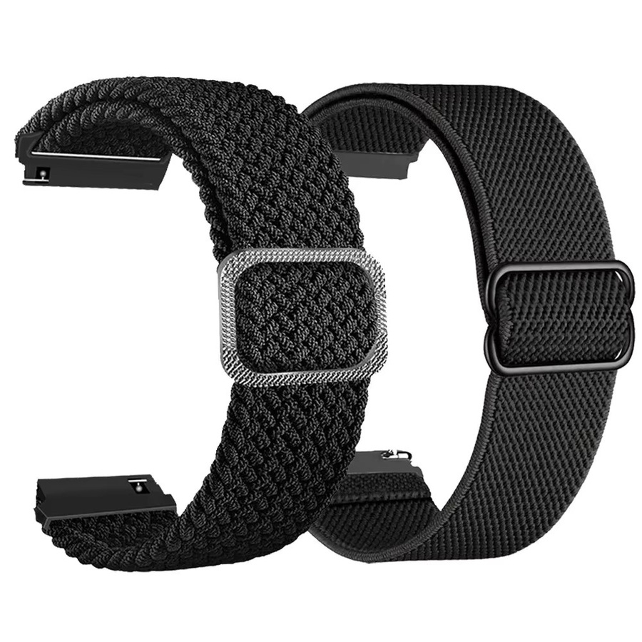 Uhrenarmband Nylon, Schwarz, Unisex, 22 mm, 20 mm - Bild 3