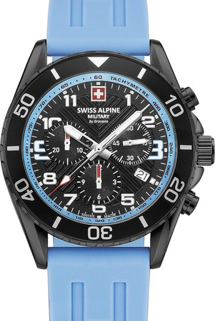 Swiss Alpine Military Raptor Chronograph, Quarz, Edelstahl, 42 mm, Herren