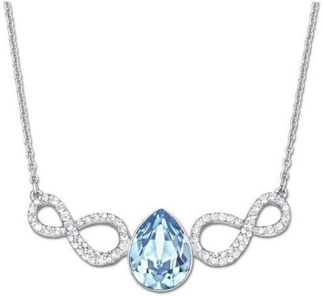 Swarovski Halskette, Aquamarin Kristall, Blue, Damen - Bild 1