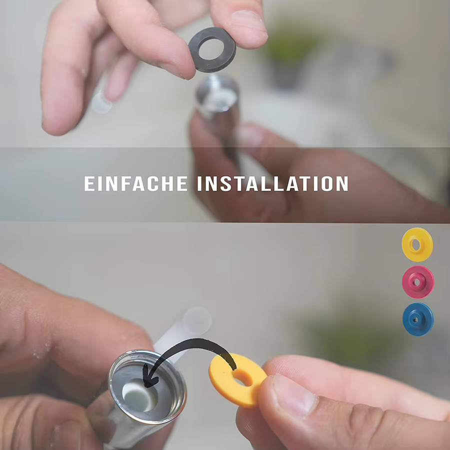 LEENKEA Gummi O-Ring Set mit 8 Dichtungen und Wasser Sparer Flow Reducer in Mehrfarbig - Bild 3