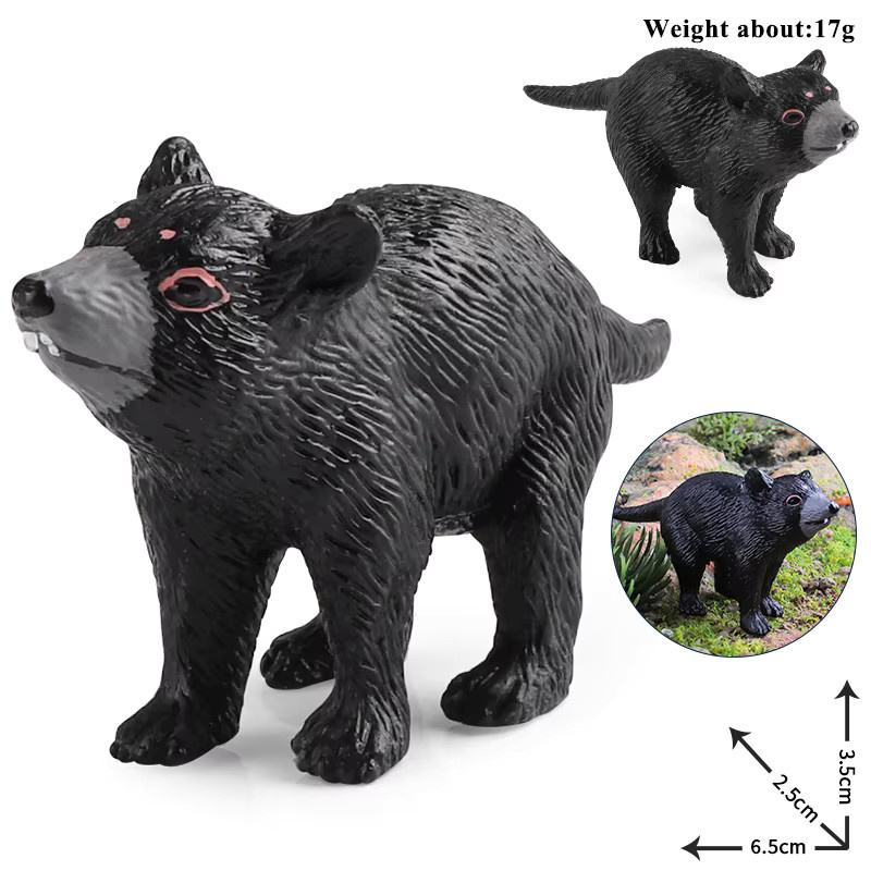 Oenux Waldtiere Dachs Brock Tapirus Indicus Biber Ameisenbär, Actionfiguren, Kunststoff - Bild 3