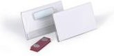DURABLE Namensschild mit Magnet transparent B: 7,5 cm, H: 4 cm, 25 Stück - Bild 1