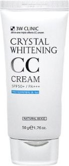 3W Clinic Crystal Whitening CC Cream, Natural Beige, LSF 50+, 50g - Bild 1