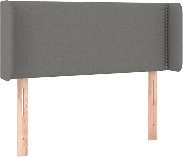 vidaXL LED Kopfteil Dunkelgrau mit USB-Ladeanschluss und integrierter Beleuchtung, B/T/H: 83 x 16 x 78/88 cm - Bild 1