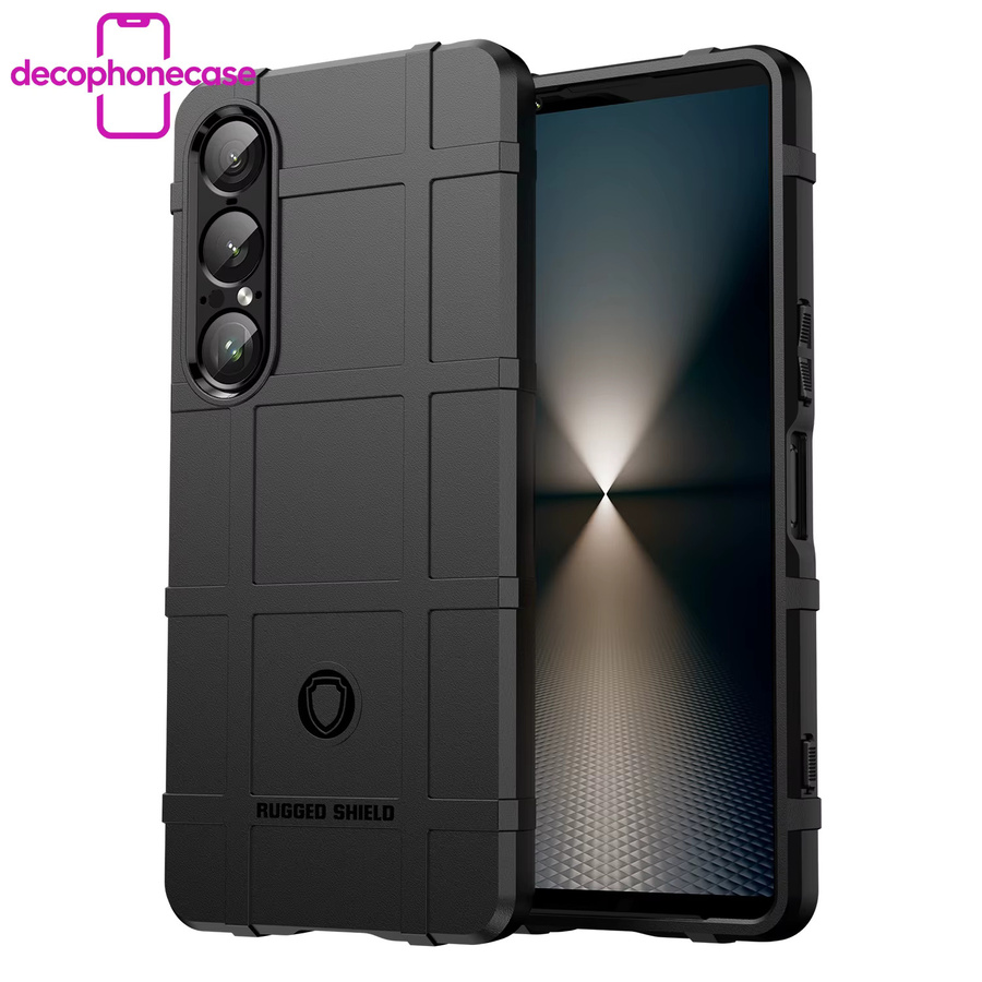 Robuste Silikon-Hartschalenhülle für Sony Xperia 1 VII, 1 VI, 1 V, 1 IV, 1 III, 1 II in Schwarz - Bild 6