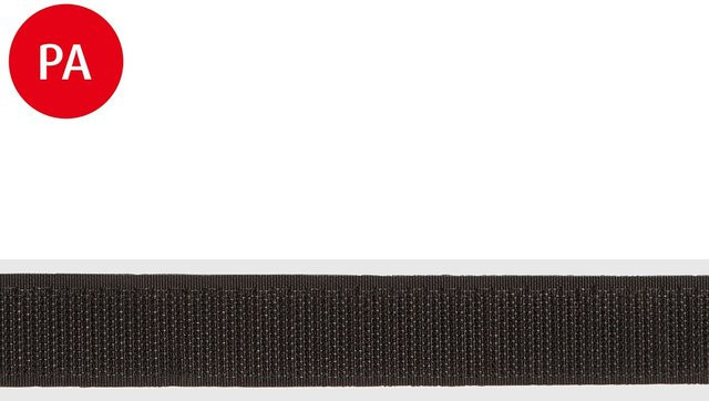 Conacord Klettband zum Kleben aus Polyamid, Breite: 20 mm, Schwarz, Meterware - Bild 1